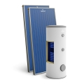 Zestaw solarny PREMIUM STANDARD 2 kolektory miedziane płaskie KSG 21 z wymiennikiem 200 litrów folia PVC