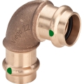 Kolano mosiężne 28 (6) 90° dwu kielichowe zacisk Viega