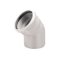 Kolano kanalizacyjne białe Wavin PVC 32 / 45°