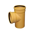 Trójnik kanalizacyjny zewnętrzny Wavin PVC 160 / 87°