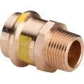 Złączka miedziana zapras do gazu gwint zewnętrzny 28 x 1