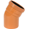 Kolano kanalizacyjne zewnętrzne Wavin PVC-U 400 / 45°