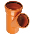 Trójnik kanalizacyjny zewnętrzny Wavin PVC-U  250 / 200 / 45°