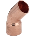 Kolano miedziane łuk 45° jedno kielichowy 10