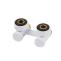 Zawór podwójny kątowy 3/4"x3/4" z uszczelką płaską BIAŁY