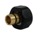 Złączka zaciskowa do rury z Pex GW M22x15 - 16x2 CZARNA RAL 9005