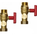 Zestaw przyłącz. do C.O. 6/4" zasil. i powr. z zawor. odcinaj. Pro 1602