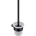 ROUND Szczotka wisząca WC z pojemnikiem, czarna