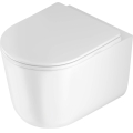 JAŚMIN Miska wisząca WC bezkołnierzowa, z deską wolnoopadającą
