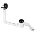 Syfon do wanny, nadstropowy, z napełnianiem wanny wodą, z korkiem 