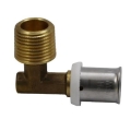 Kolano zaprasowywane z gwintem zewnętrznym  20 x 1/2"  HERZ