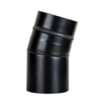 Kolano czarne 100 / 15° bez wyczystki- Pellet