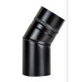 Kolano czarne 80 / 30° bez wyczystki- Pellet