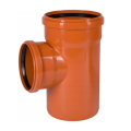 Trójnik kanalizacyjny zewnętrzny PVC 200 / 160 / 87°