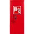 Hydrant DN25 zawieszany boczny, wąż półsztywny 20m, zamek patent - CZERWONY  PRAWY