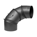 Kolano czarne DN 180 UNI regulowane z rewizją (4-elementowe)
