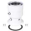 Adapter do kotła JUNKERS (Celsius, Celsius PLUS, Ceraclass) 80/110 na 80/125 prosty z odskraplaczem, biały