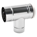 TURBO N Trójnik dwuścienny 80/125 z deklem