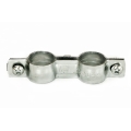 Uchwyt stalowy podwójny bez gumy, do rur 3/8" (17-26 mm) 