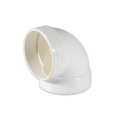 Kolano krótkie podejściowe do centralnego odkurzania białe 2