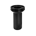 Rura podłączeniowa, prosta do WC, wiszącego, czarna- długa 107 / 97 mm L=265 mm