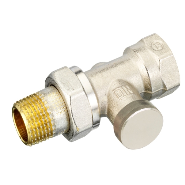 Zawór grzejnikowy odcinający, prosty 1/2