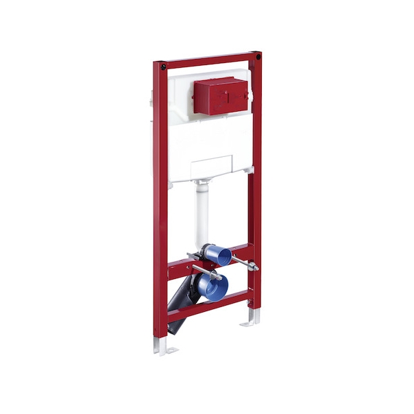 Stelaż podtynkowy do WC MONTUS C 120, głębokość 12-17 cm SCHELL z uchwytami i matą dzwiękochłonną