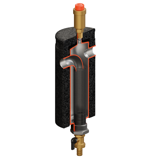 Filtroodmulnik magnetyczny 5/4" 60kW DRYL ocieplony