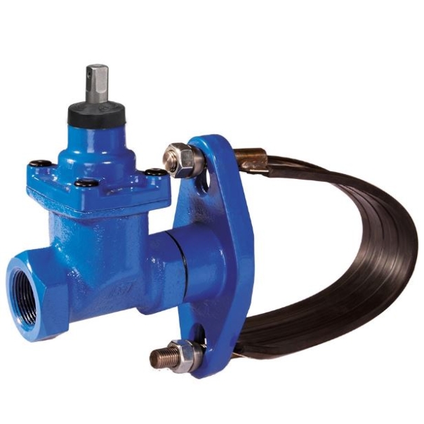 Nawiertka z zasuwą i opaską NZE PE 90 x6/4"  (89-104mm) Norson