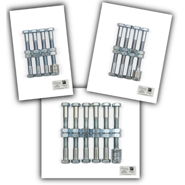 Zestaw śrub M20x90 z nakrętkami i podkładkami 12 szt. Norson (os)