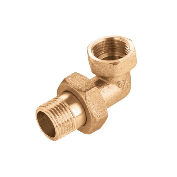 Śrubunek mosiężny kątowy 1/2