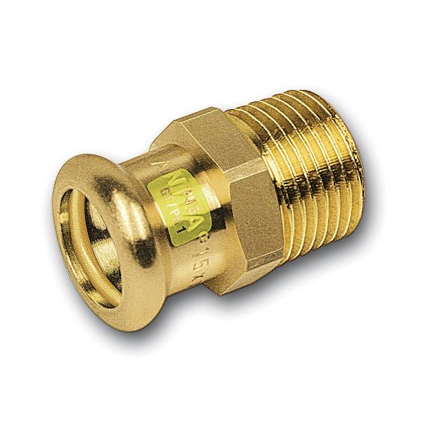SANHA-Press Gaz Złączka z gwintem zewnętrznym 18 x 3/4" GZ