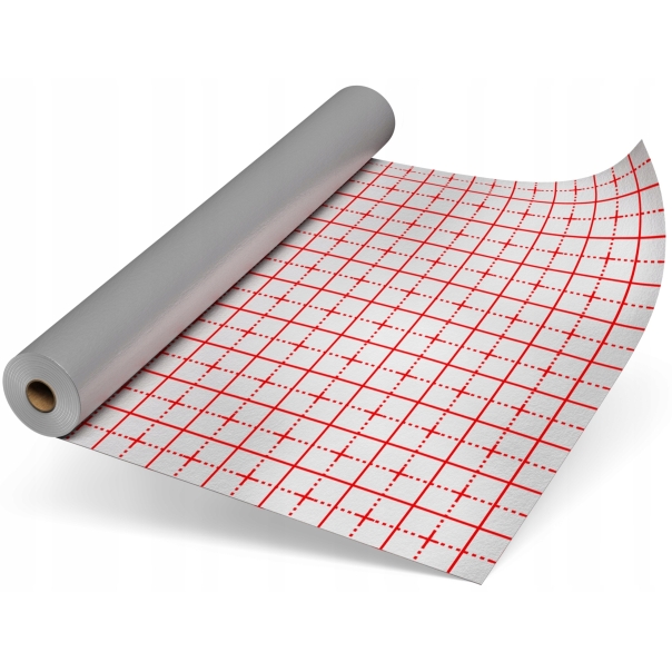 Tkanina (folia) z rastrem do ogrzewania podłogowego ROTH