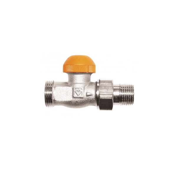 Zawór termostatyczny HERZ prosty 1/2" TS-98-V, M28x1,5 z widoczną nastawą wstępną