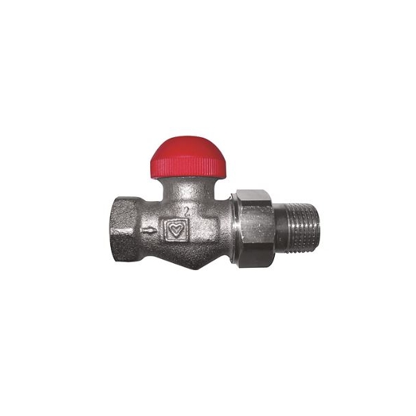 Zawór termostatyczny HERZ prosty 3/4" TS-90-V, M28x1,5 z ukrytą nastawą wstępną