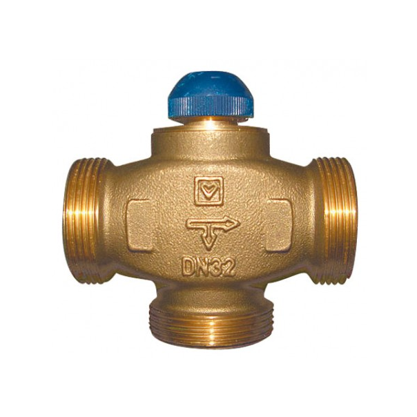 Zawór trójdrogowy HERZ CALIS-TS-RD, DN25, przyłącze 1 1/4", przyłącze głowicy M28x1,5
