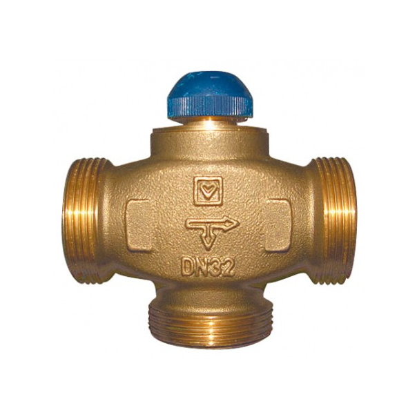 Zawór trójdrogowy termostatyczny CALIS-TS-RD DN32, przyłącze 6/4