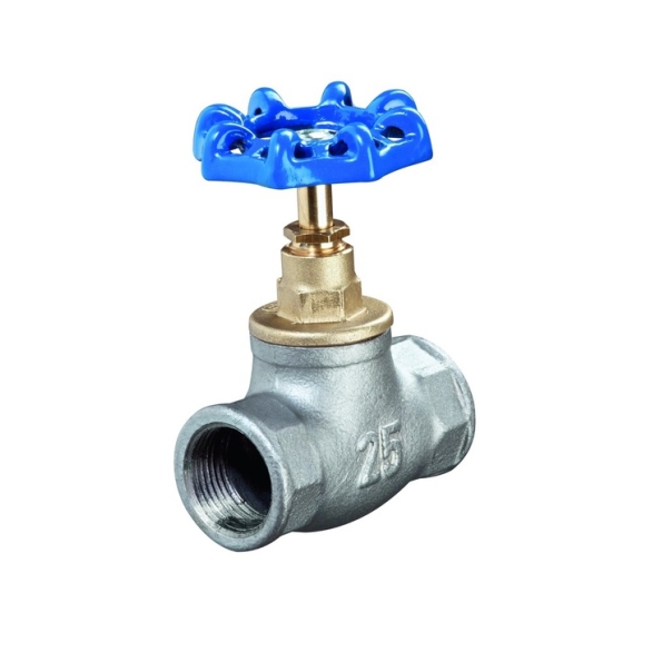 Zawór przepływowy żeliwny ocynkowany 1/2