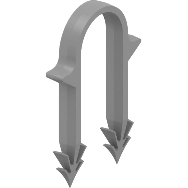 Spinka długa zgrzewana szara 14-20mm H=50 mm do tackera (250 szt.) Uponor