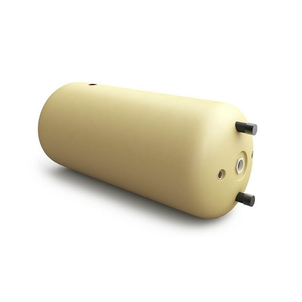 Zasobnik bez wężownicy 80 litrów, podkowa, w żółtym poliuretanie, poziomy