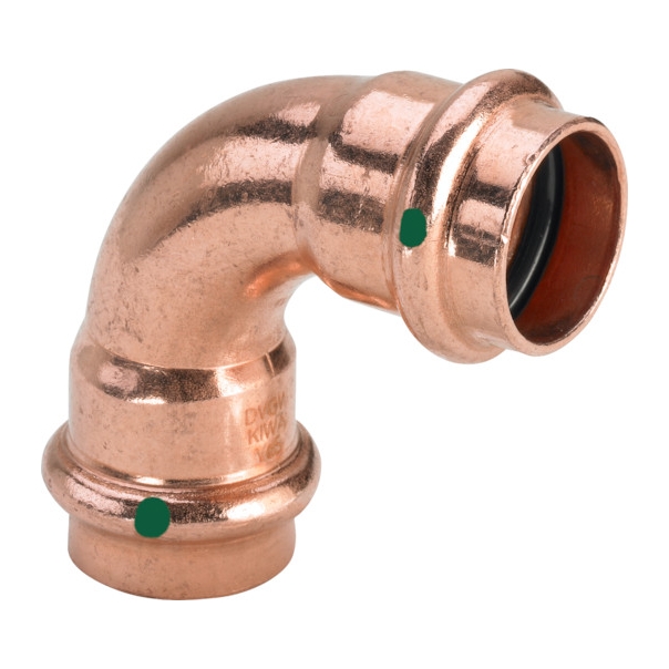 Kolano miedziane zapras do wody 90° 18 (6) dwu kielichowe Viega