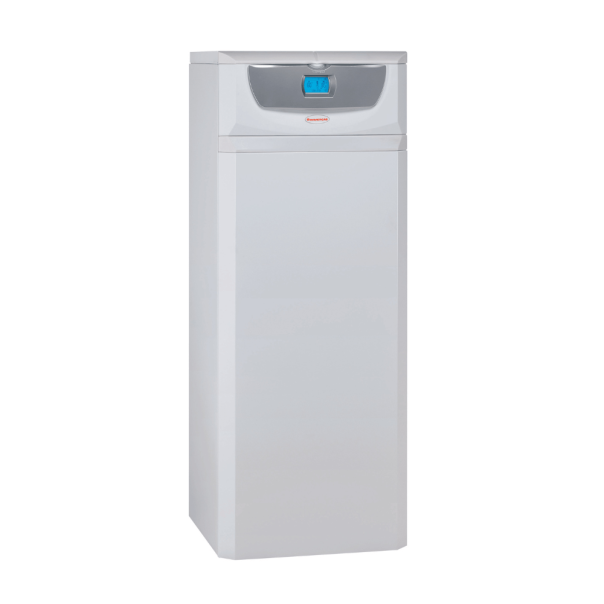 Kocioł gazowy kondensacyjny dwufunkcyjny stojący Hercules Condensing ABT 32 kW z wbudowanym zasobnikiem 120L 2xwężow. i wbudowanym modułem strefowym Niska/wysoka