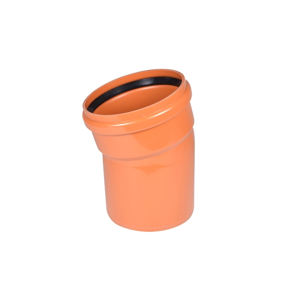 Kolano kanalizacyjne zewnętrzne Wavin PVC-U 200 / 15°