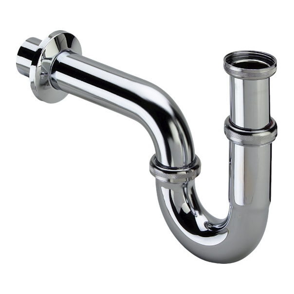 Półsyfon rurowy umywalka, bidet chromowany 11/4 Viega