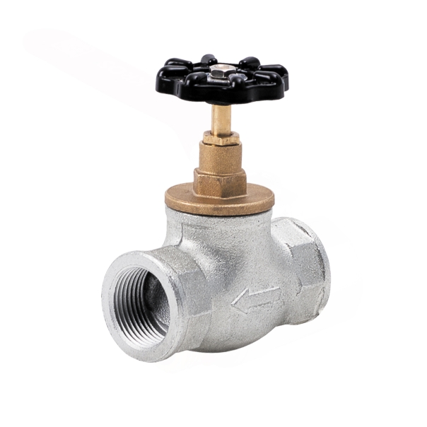 Zawór przelotowy żeliwny prosty ocynk 1"