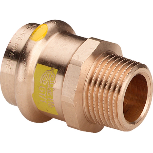 Złączka miedziana zapras do gazu gwint zewnętrzny 28 x 1