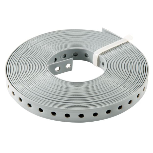 Taśma perforowana powlekana szara 19 mm x 2,6 mm x 10 mb RTW ROFIX