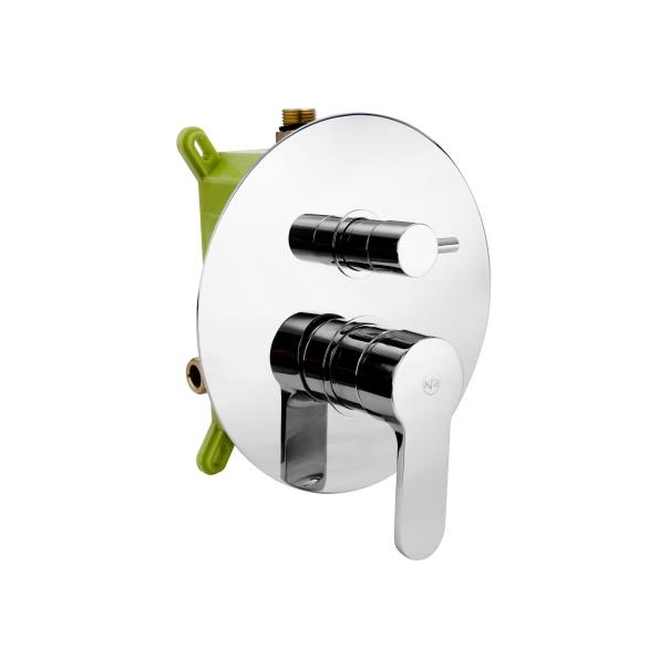 HEXA Bateria wannowo-natryskowa , podtynkowa 3-drożna Ring 40