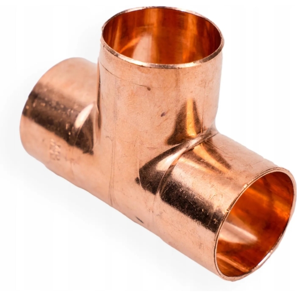 Trójnik miedziany przelotowy 89