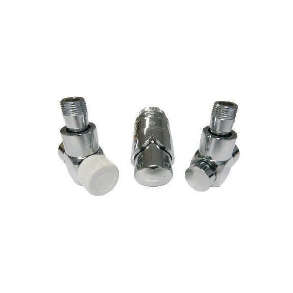 Zestaw termostatyczny Exclusive Osiowo Prawy Chrom ze złączką Pex